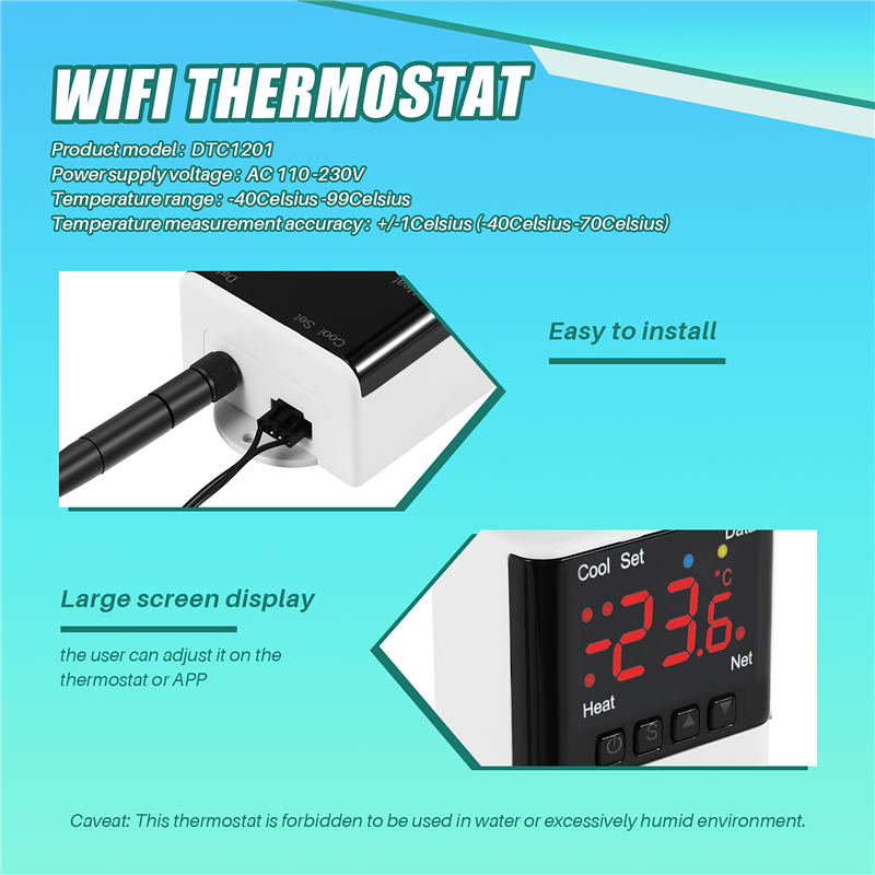 Wireless Wifi Temperature Cont - Wifi Thermostat のレビューと価格