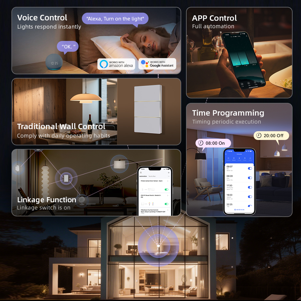 AVATTO 1/2/3/4 Gang WiFi Smart - Smart Home Button のレビューと価格