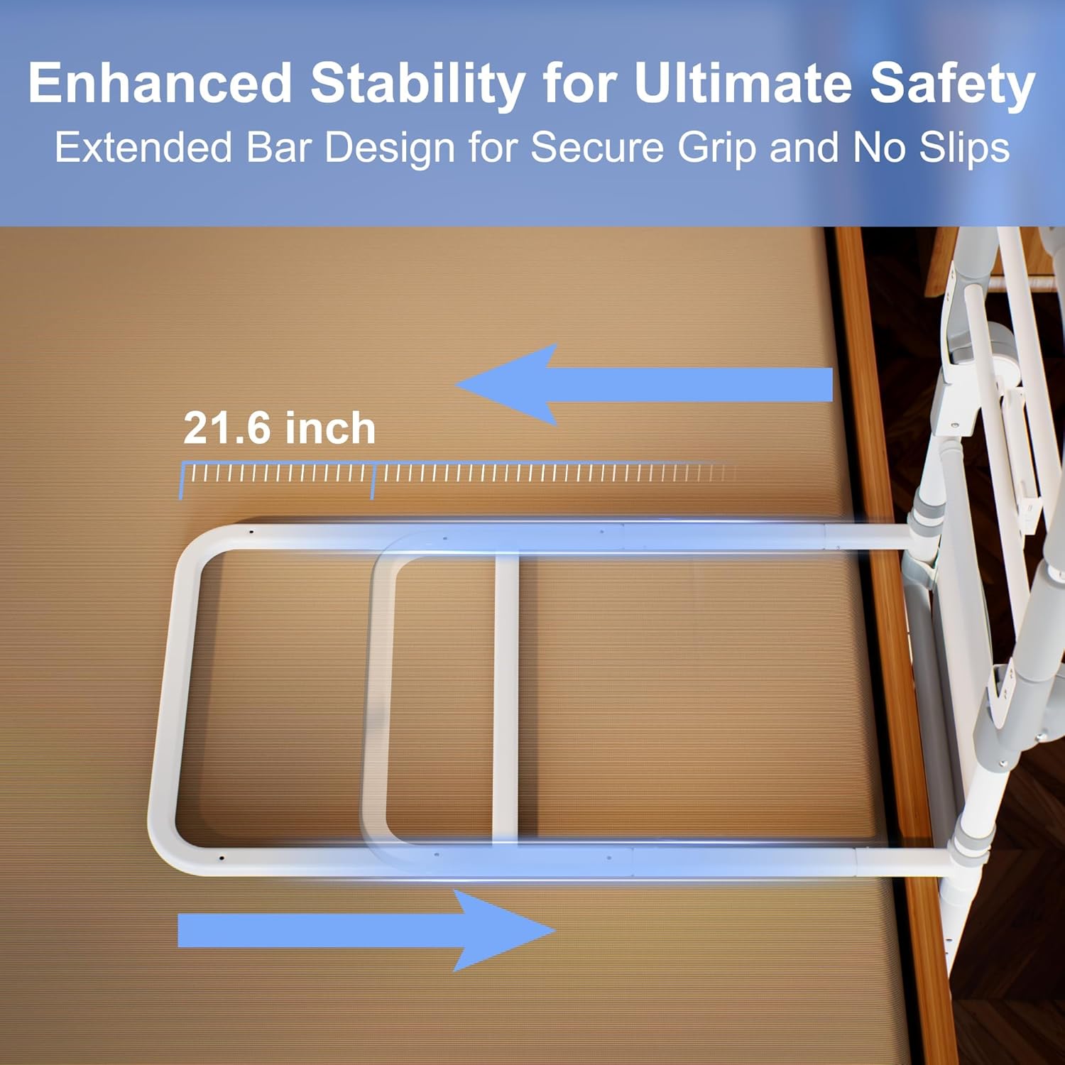 Foldable Bed Rail for Elderly  - Motion Sensor Light のレビューと価格