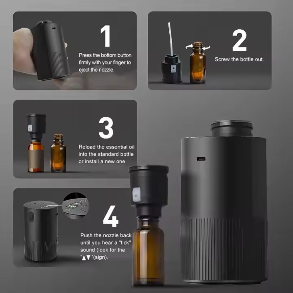 Portable Essential Oil Diffuse - Smart Home Fragrance Diffuser のレビューと価格